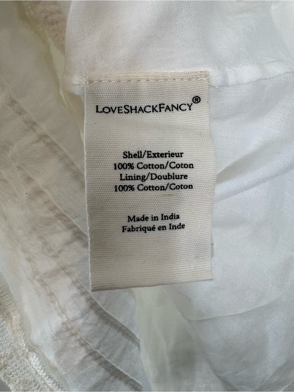 Loveshackfancy Rena Embroidered Mini Dress Antique White Size P - Picture 11 of 15